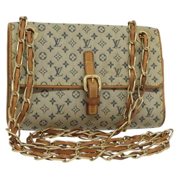 Louis Vuitton Handbags - LOUIS VUITTON Monogram Mini Camille Chain Shoulder Bag Blue M92002